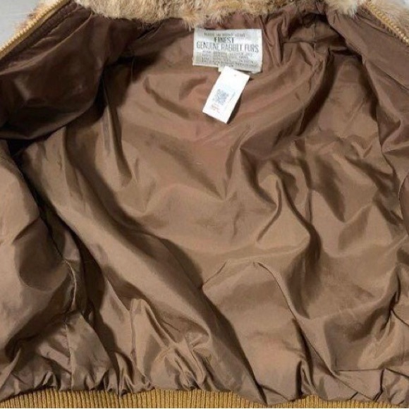 Authentic Two-Tone Rabbit Fur Jacket Size Small - Picture 12 of 13